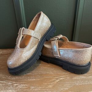 Cat & Jack Glittery Gold Dress Shoes